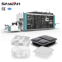 Multi Station Pp Ps Wegwerp Plastic Lunch Food Box Containers Vacuüm Thermovormen Machine