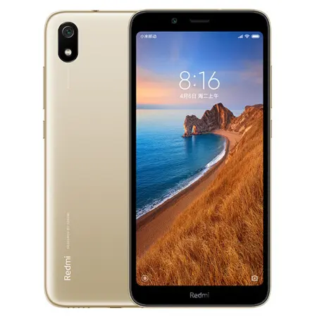 Küresel ROM Xiao mi kırmızı mi 7A 7 A 2GB 16GB 5.45 "HD Octa çekirdek cep telefonu 4000mAh pil 13MP kamera Smartphone