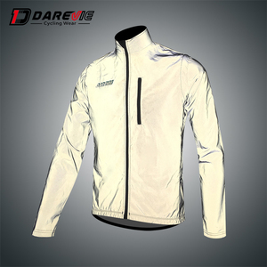 Chaqueta Cortavientos Impermeable para <span class=keywords><strong>Ciclismo</strong></span> con Doble Bolsillo Trasero, Secado Rápido, Protección UV, Reflectante, para <span class=keywords><strong>Invierno</strong></span> - Product Image 4