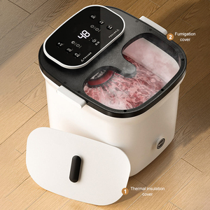 Masajeador de Pies con Burbujas, Terapia Infrarroja, Control Inteligente de Temperatura, Control Remoto Inalámbrico, Vibración Shiatsu, Desintoxicación Corporal Profunda, <span class=keywords><strong>Spa</strong></span> - Product Image 6