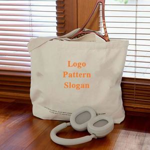 Sac fourre-tout personnalisé en toile organique de haute qualité, imprimé avec logo, recyclable, pour le quotidien - Product Image 1