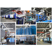 Palette en plastique HDPE Euro double face robuste, grande, empilable et réversible, pour usage intensif, en vente