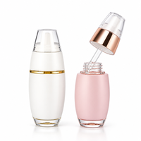 Flacon à double compartiment 30ml+3ml pour séparation poudre-liquide, contenant de mélange frais pour emballage de suppléments nutritionnels pour animaux de compagnie
