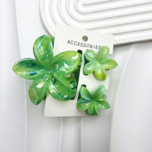 Pinza de Pelo de Plástico con Diseño de Flor de Gelatina, Simple y Elegante, para Mujer, con Aspecto de Alta Gama, Accesorio de Regalo para Peinados y la Parte Trasera de la Cabeza - Product Image 5