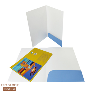 Giao hàng nhanh tùy chỉnh quảng cáo khuyến mãi A4 A5 giấy tài liệu trình bày tập tin thư mục với hai túi - Product Image 6