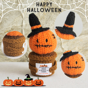 2025 di vendita calda di regali creativi di Halloween per ufficio decorazione Desktop <span class=keywords><strong>pianta</strong></span> artificiale in vaso Crochet <span class=keywords><strong>zucca</strong></span> fantasma <span class=keywords><strong>pianta</strong></span> in vaso - Product Image 5
