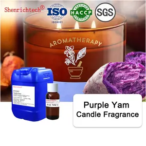 Ad alta temperatura resistente per uso alimentare sapori viola igname cera di soia candele per la casa fragranza olio per la fabbricazione di candele