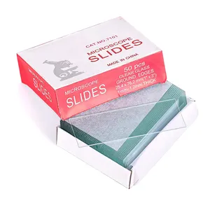 Pre-Cleaned Microscope Slides Plain Prepared Microscope Glass Slides for Lab Consumables