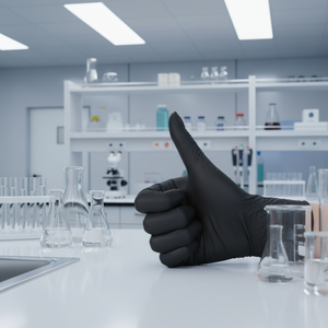 Guantes Desechables <span class=keywords><strong>de</strong></span> Vinilo Negro GATAMO ZSV017, Industriales, Resistentes al Aceite, Sin Polvo, para Cuarto Limpio, Talla S - Product Image 5