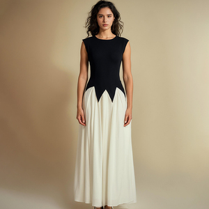 ZYHT 73023 Women Clothing Manufacturer Custom Maxi Dress Ladies <strong>Tulle</strong> a Line Long Sleeveless Tank <strong>Top</strong> Summer Casual Dress - Product Image 1