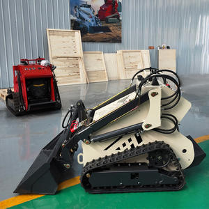 小型スキッドステアローダークボタディーゼルエンジン高油圧流量強力クローラーローダー - Product Image 6