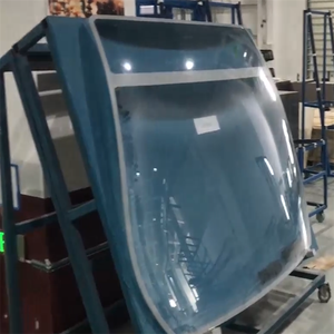 กระจกบังลม<span class=keywords><strong>โค้ง</strong></span>คู่-สำหรับ<span class=keywords><strong>ราง</strong></span>ความเร็วสูงและเรือยอชท์สุดหรู (ผ่านการรับรอง CE R43/46) - Product Image 3