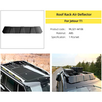 Déflecteur d'air universel pour barres de toit, déflecteur de vent, réduction du bruit, spoiler pour accessoires de barres transversales de toit de voiture Jetour T1