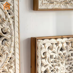 Hot bán MDF tấm Tường handmade thiết kế thanh lịch trắng Pháp treo gỗ Bảng điều khiển nội thất nhà nền tường trang trí nội thất - Product Image 5