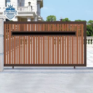 Images de portails coulissants en aluminium électriques simples, portails coulissants en aluminium pour allées de maisons - Product Image 4