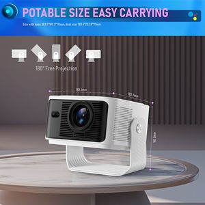 Junuo Hot Bán 1080P LCD Chiếu Với GTV Dongle Tự Động Tập Trung 500ANSI 8K Bằng Giọng Nói Rạp Hát Tại Nhà Máy Chiếu Di Động - Product Image 5