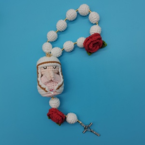 Chapelet Vierge Mère de Dieu Fait Main Chapelet Vierge au Crochet avec Laine Coton Nylon Polyester Matériaux Remplis de Coton PP - Product Image 6
