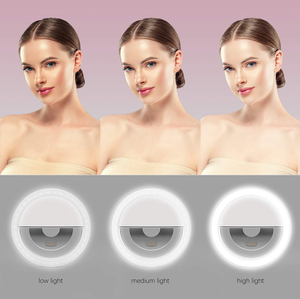 Anillo de luz led con 36 LEDs para estudio fotográfico, accesorio fotográfico de iluminación recargable con soporte para móvil, perfecto para selfis y vídeos de maquillaje en directo - Product Image 2