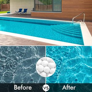 Bolas de Filtración Ligeras y Suaves para Piscinas y Jacuzzis, 100% Fibra de Polietileno, Material Filtrante para Filtros de Arena - Product Image 6