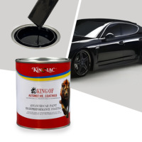 Peinture automobile noire A02 1K, résine acrylique, séchage rapide, excellente adhérence, peinture de revêtement durable, réparation de carrosserie automobile