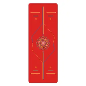 Tapete de ioga extrardual personalizável Lezyan para oração muçulmana, tapete de ioga de borracha antiderrapante com 5 mm de espessura