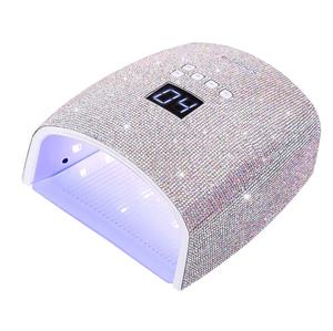 Lâmpada do prego com strass 66W <span class=keywords><strong>UV</strong></span> Lâmpadas LED para unhas recarregável <span class=keywords><strong>UV</strong></span> Luz para unhas Gel polonês sem fio <span class=keywords><strong>Curling</strong></span> Manicure Ferramentas - Product Image 1