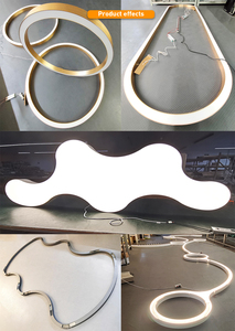 Luminaire <span class=keywords><strong>suspendu</strong></span> LED circulaire CCT réglable 3000K-5000K |   Lampe suspendue ronde blanche réglable pour <span class=keywords><strong>bureau</strong></span>, hall d'hôtel - Product Image 6