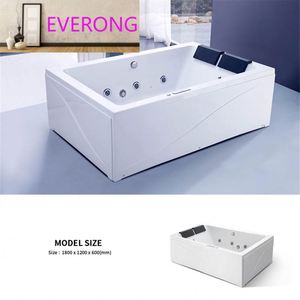 Bain à remous intérieur à jets <span class=keywords><strong>SPA</strong></span> Baignoire pour <span class=keywords><strong>couple</strong></span> 1.80m <span class=keywords><strong>Massage</strong></span> d'air <span class=keywords><strong>en</strong></span> acrylique pour deux personnes pour 2 personnes Garantie 5 ans, 5 ans - Product Image 2