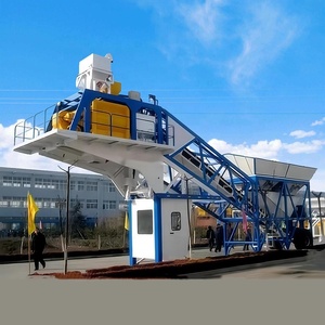 Produttore di fabbrica a secco piccolo impianto portatile Beton Mixer cementificio Mix di cemento 35 m3/H Mobile lotto di calcestruzzo impianto per la vendita - Product Image 1