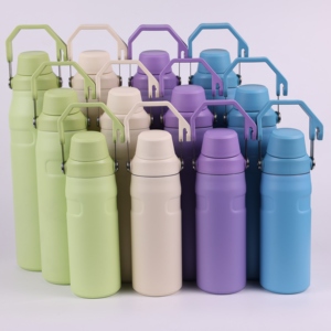 Botella de Agua de Acero Inoxidable SilverJet de 24 oz, Doble Pared, Aislada al Vacío, a Prueba de Fugas, para Viajes, Gimnasio, Deportes, Regalo - Product Image 1