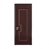 Porte intérieure en bois massif pour chambre à coucher, finition étanche, moderne, pour appartement, maison, bureau, vente directe d'usine