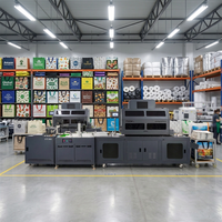 Machine d'impression numérique UV à passage unique pour sacs tissés en PP, 5 couleurs CMYKW, pour sacs de courses en plastique, directement de l'usine
