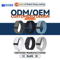 Bracelet de remplacement pour montre connectée, en nylon élastique, réglable et respirant, pour le sport et l'entraînement, gris, vert, noir, bleu, blanc
