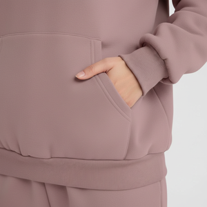 ชุดวอร์มผ้าโพลีเอสเตอร์สำหรับผู้หญิงชุดวอร์มสีพื้นสำหรับใส่วิ่งวิ่ง2025ออกแบบได้ตามต้องการ - Product Image 1