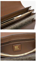 Sac à bandoulière et sac croisé multi-positions pour femme en PU géométrique, élégant et luxueux, avec chaîne, idéal pour le printemps