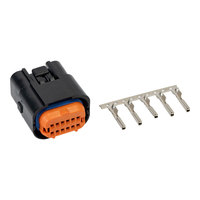 Boîtier de connecteur automobile étanche MX23A12SF1 à 12 broches, coque de prise mâle pour faisceau de câbles et systèmes de contrôle électronique