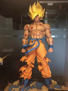 Estatua de Goku Ultra Instinto de <span class=keywords><strong>Dragon</strong></span> <span class=keywords><strong>Ball</strong></span> Super a Escala 1:1, Figura de Anime Coleccionable con Base de Energía LED Personalizada - Product Image 3