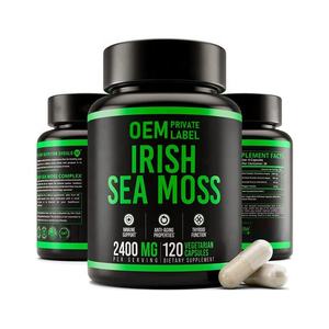 Capsules de Mousse de Mer Irlandaise Marque Blanche, Gel de Mousse de Mer, Supplément Thyroïdien, Capsules Complexes de Mousse de Mer, Fucus et Racine de Bardane - Product Image 1