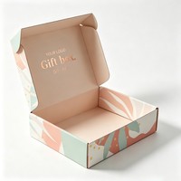 Boîte d'expédition en carton ondulé écologique en gros, personnalisable avec logo imprimé, pour emballage cadeau et produits de beauté (soins de la peau, vêtements)