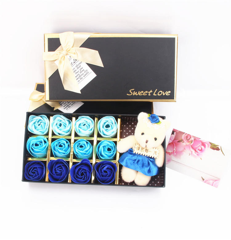 12สีน้ำเงินไตรรงค์ + หมี