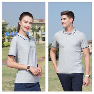 Polos formales de alta calidad para hombre, camisas de manga corta con logotipo bordado personalizado, Polo de Golf de piqué de algodón transpirable para hombre - Product Image 2