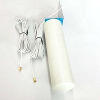 Routeur mural multibande haute puissance 4G/LTE 698-2700 MHz avec antenne de station de base verticale externe blanche à gain 2x11 dBi