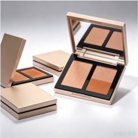 Nouvelle Arrivée - Palette de Maquillage Vegan Pressée : Illuminateur, Paillettes Corporelles et Poudre de Contour Visage Waterproof