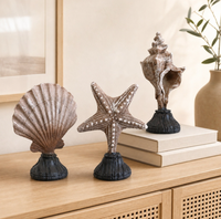 Décoration sur le thème de la plage, ornement de bureau côtier, coquillage décoratif pour la maison, cadeau de pendaison de crémaillère