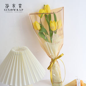 Sinowrap Wholesale Cellophane <strong>Flower</strong> Hand Bag <strong>Flower</strong> Packing <strong>Sleeves</strong> for Florist - Product Image 6