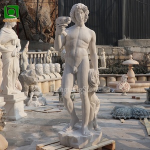 Statue de <span class=keywords><strong>sportif</strong></span> en pierre de grès naturelle sculptée à la main, célèbre sculpture italienne - Product Image 4