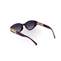 Lunettes de soleil rétro œil de chat pour femmes avec chaîne dorée décorative, protection UV400, style vintage, logo personnalisé, lunettes de soleil œil de chat surdimensionnées