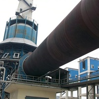 Système de four rotatif complet Honeke 3x60m avec refroidisseur, préchauffeur, contrôlé par PLC, boîte de vitesses, roulement à longue durée de vie pour la construction et le ciment