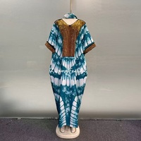 Nouvelle Robe Abaya Musulmane Africaine pour Femme, Tendance, Grande Taille, Ample, Décontractée, Imprimée, Diamants Étincelants, Élégante, Style Moyen-Oriental