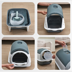 Lettiera per Gatti Chiusa e Coperta, Accessori per Animali Domestici, Grande Lettiera in Plastica per Gatti - Product Image 6